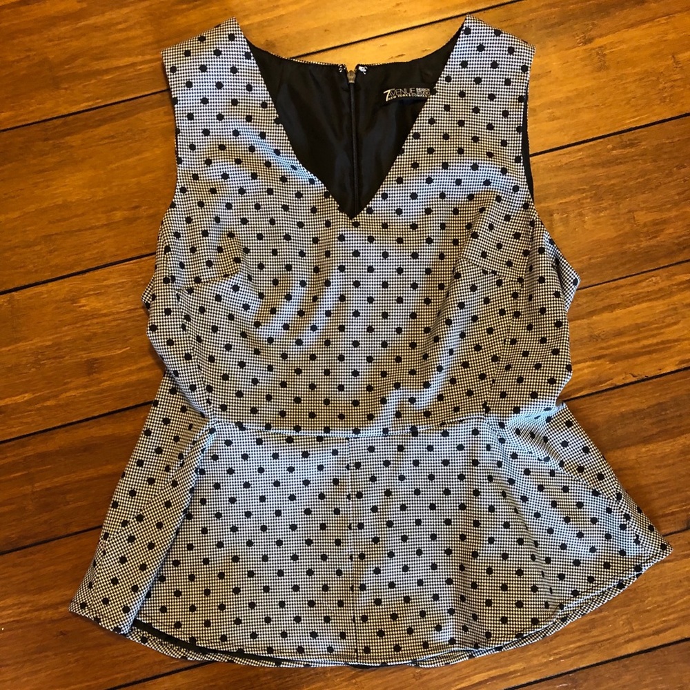 New York and Company peplum blouse